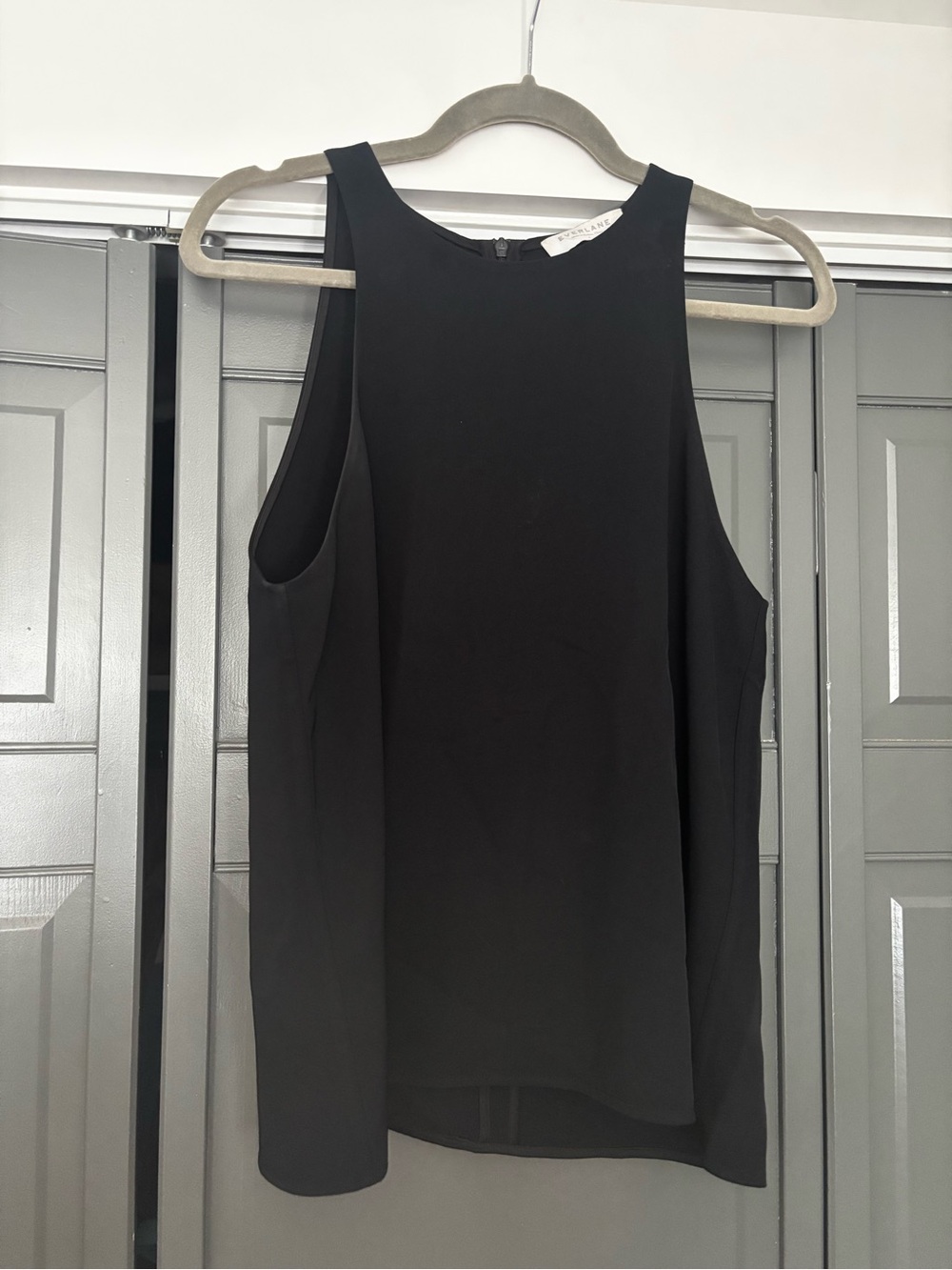 Everlane Black High-Neck Sleeveless Tank